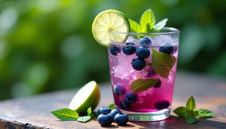 blueberry fruity mocktail twist