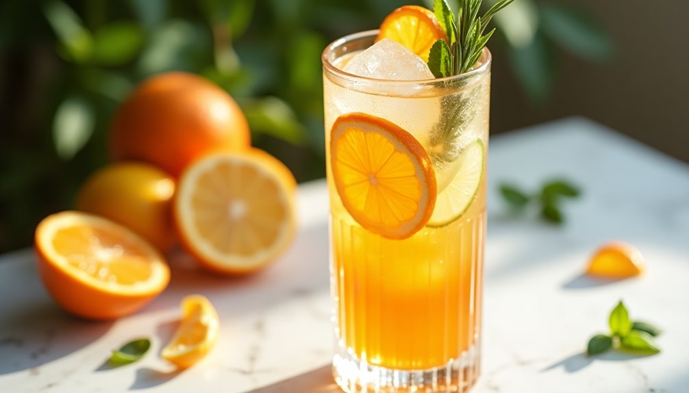 refreshing citrus infused beverage