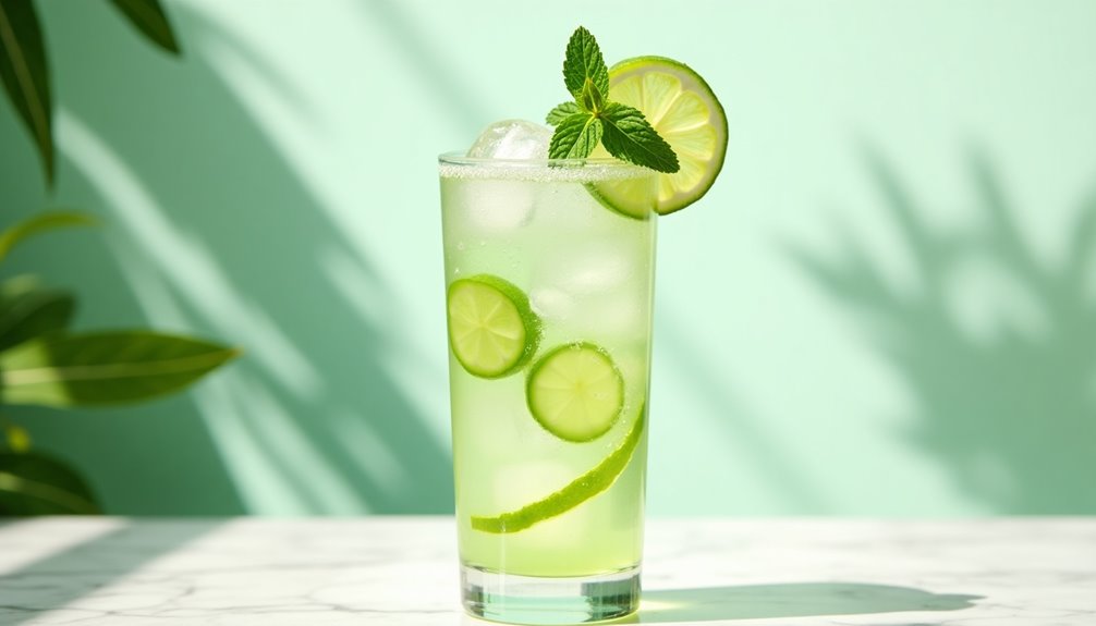 refreshing citrus infused sparkling beverage
