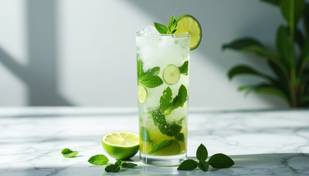 refreshing classic non alcoholic cocktail