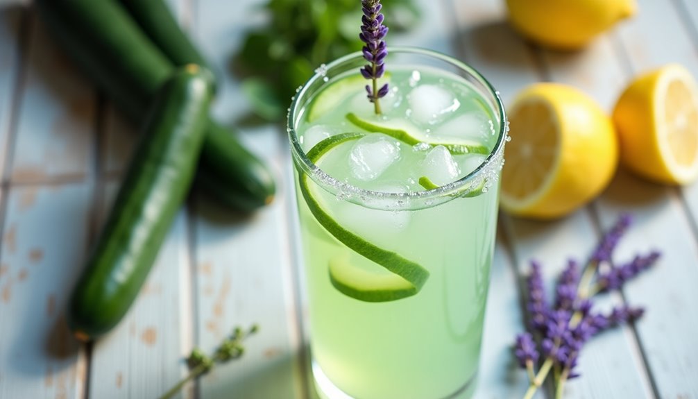 refreshing floral citrus beverage