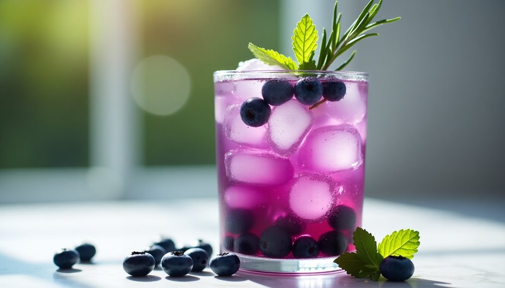 refreshing fruity berry beverage