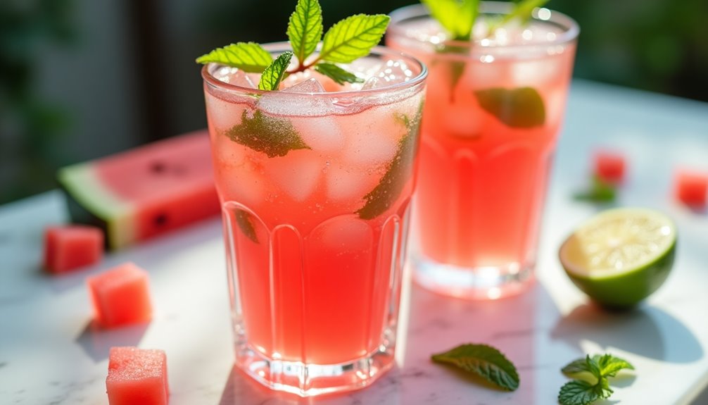 refreshing fruity minty sparkling