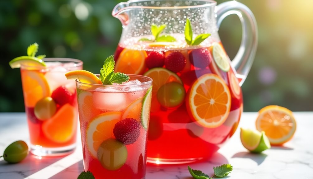 untouched fruity wine cocktail